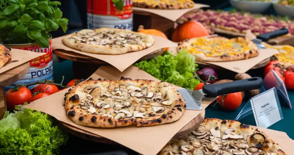 Vegan en vegetarische catering - Holie Pizza pizzas 950x500